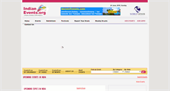 Desktop Screenshot of indianevents.org