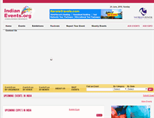 Tablet Screenshot of indianevents.org